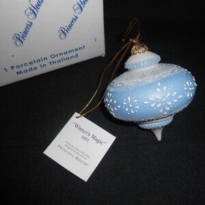 Retired Princess House Winter’s Magic Porcelain Collectible Christmas Ornament